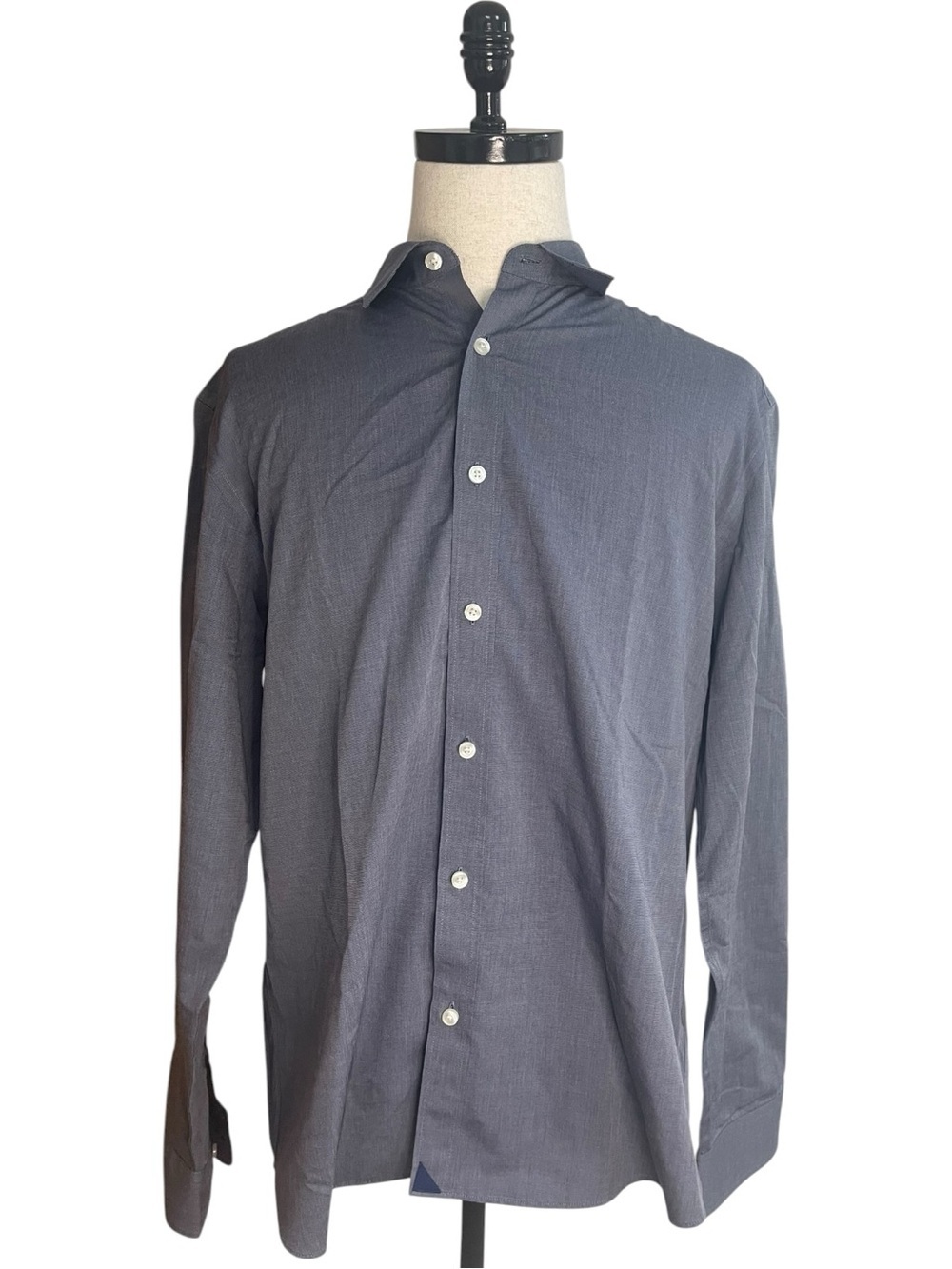 UNTUCKit Orville Slim Fit Wrinkle Free Button Down Shirt Blue